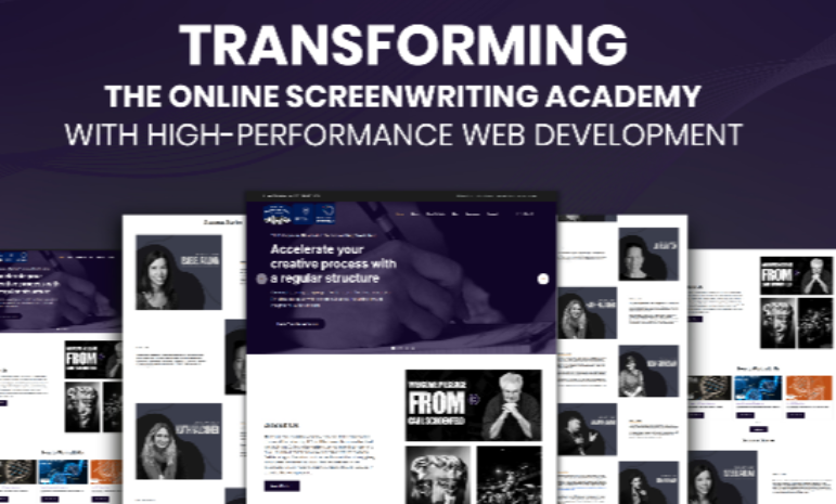 Transforming the Online Screenwriting Academy with High-Performance Web Development